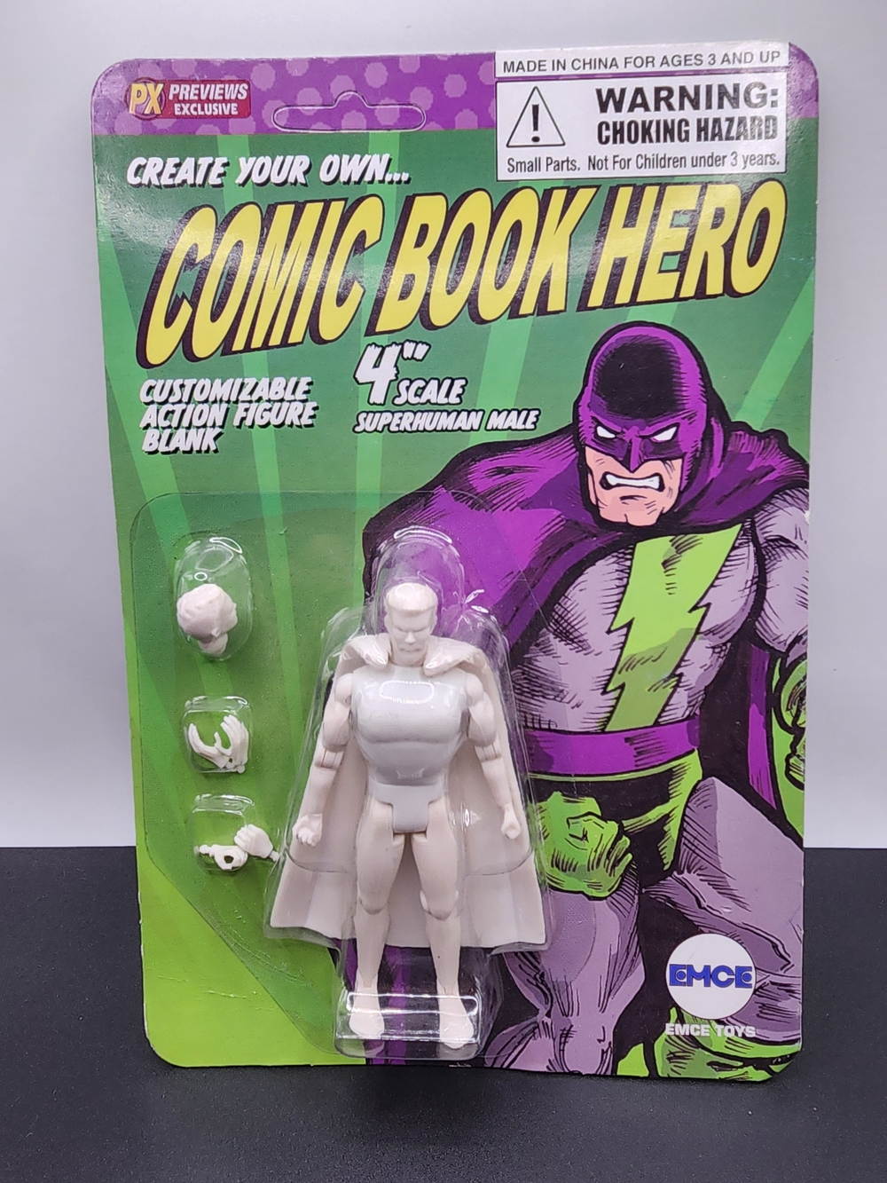 PX Preview Exclusive Create Your Own Superhuman Male Comic Book Action Figure